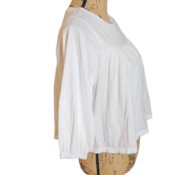 J. Crew White Blouse with Flowing Design - Picture 3 of 5